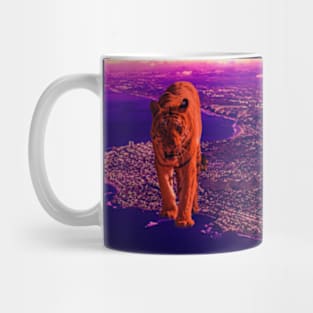 Orange Tiger walk Mug